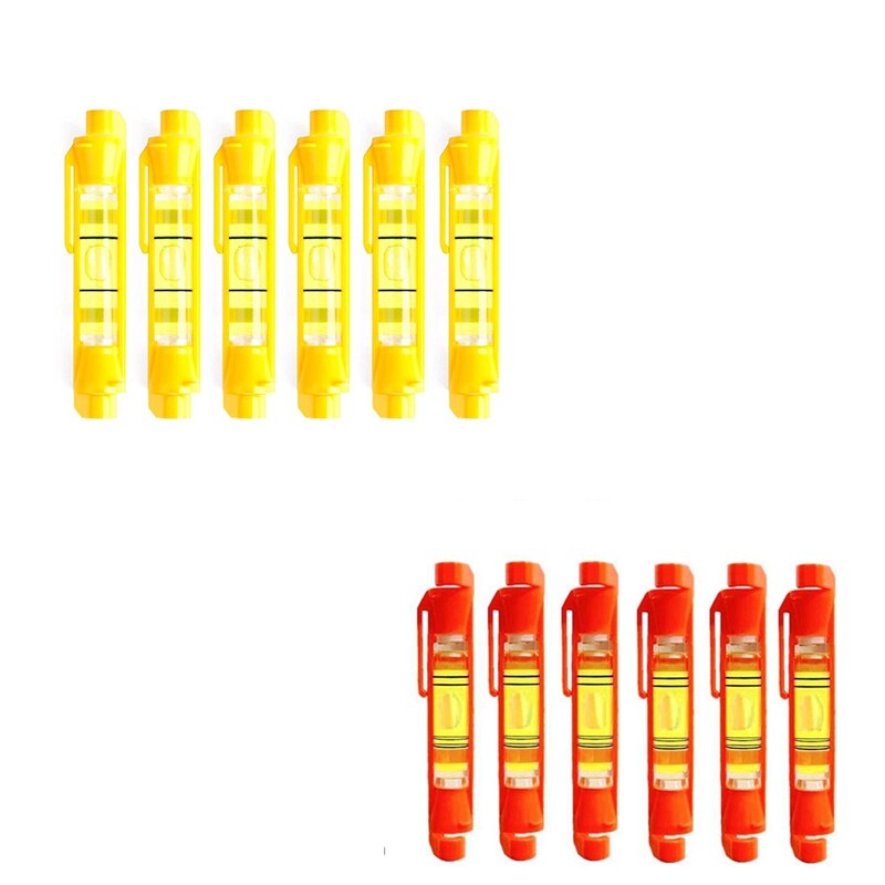 6Pack Hanging Bubble Line Level Mini Spirit Line Level For Building Trades Bricklaying Engineering Surveying